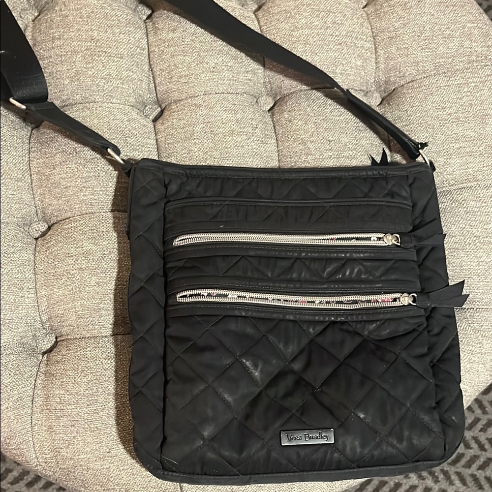 Vera Bradley Black Quilted Crossbody Bag